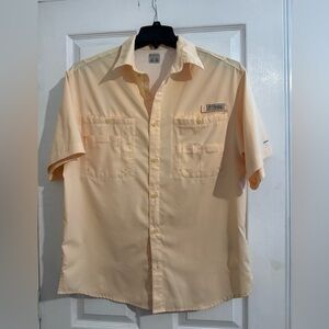 Columbia Men's PFG Casual Button-Down Shirt - Yellow